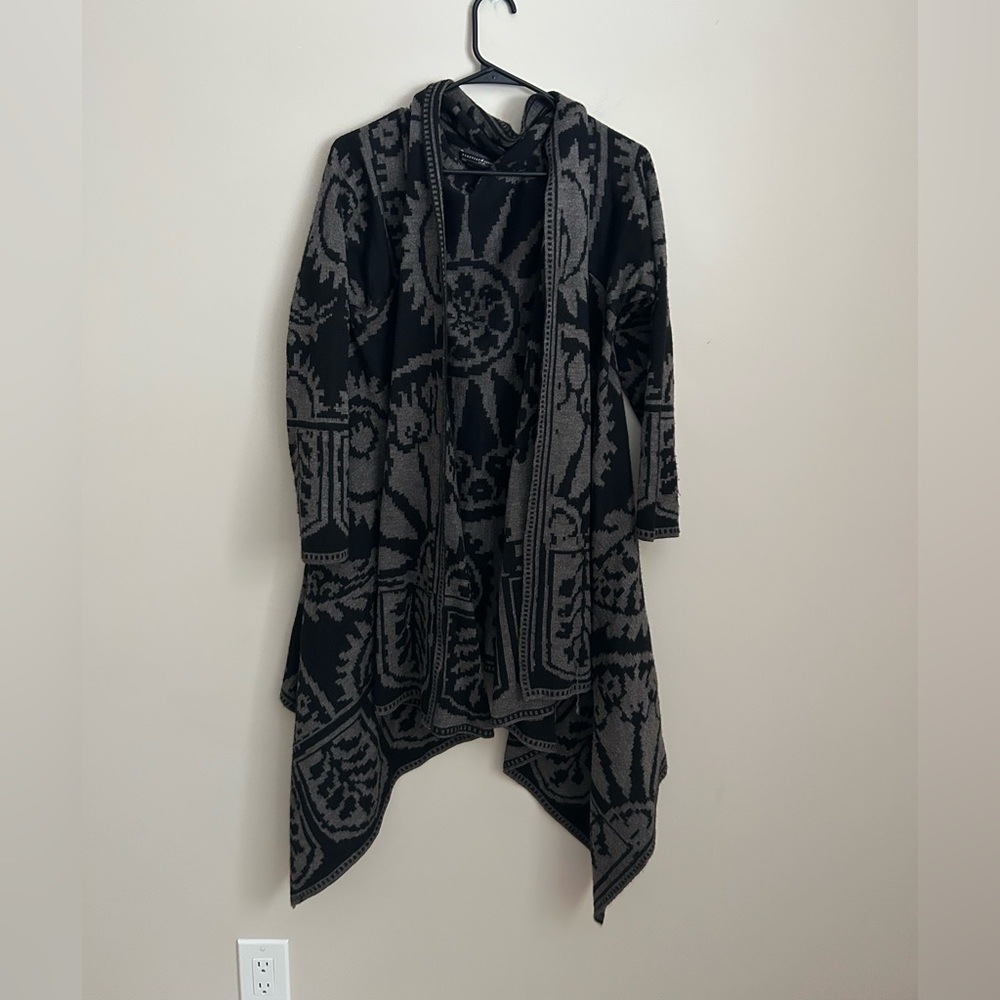 Peruvian Connection Open Front Waterfall Cardigan… - image 1